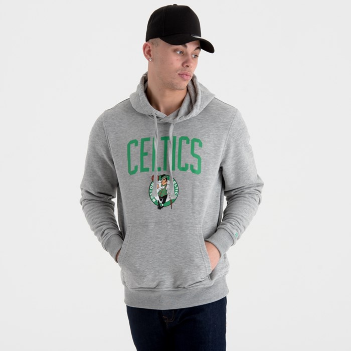 Boston Celtics Team Logo Miesten Hupparit Harmaat - New Era Vaatteet Halpa hinta FI-753682